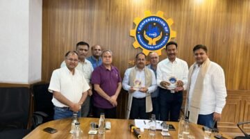 A meeting with UHBVNL & HVPNL officials held at COBI Office