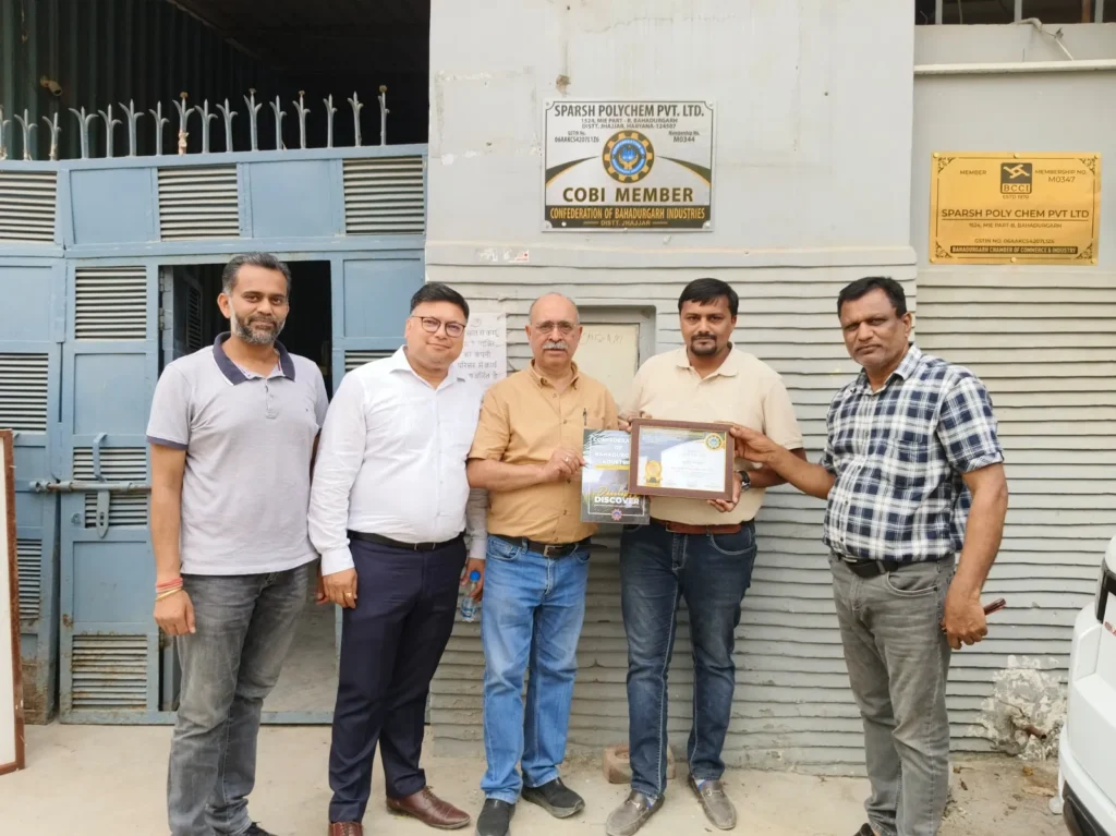 Presented Membership Certificates to the COBI Members in Jhajjar district