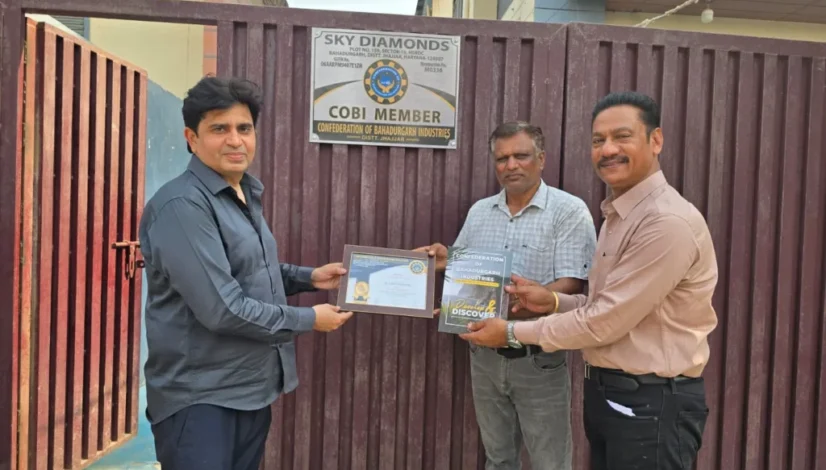 Presented Membership Certificates to the COBI Members