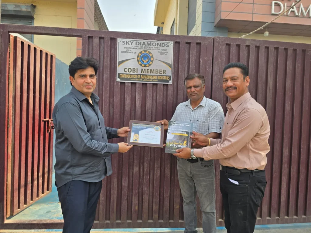 Presented Membership Certificates to the COBI Members in Jhajjar District