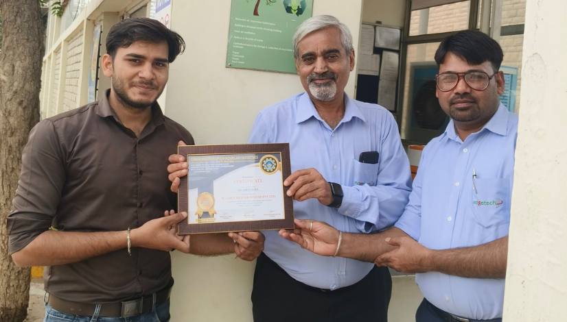 Presented Membership Certificates to the COBI Members at Rohad Industrial Area