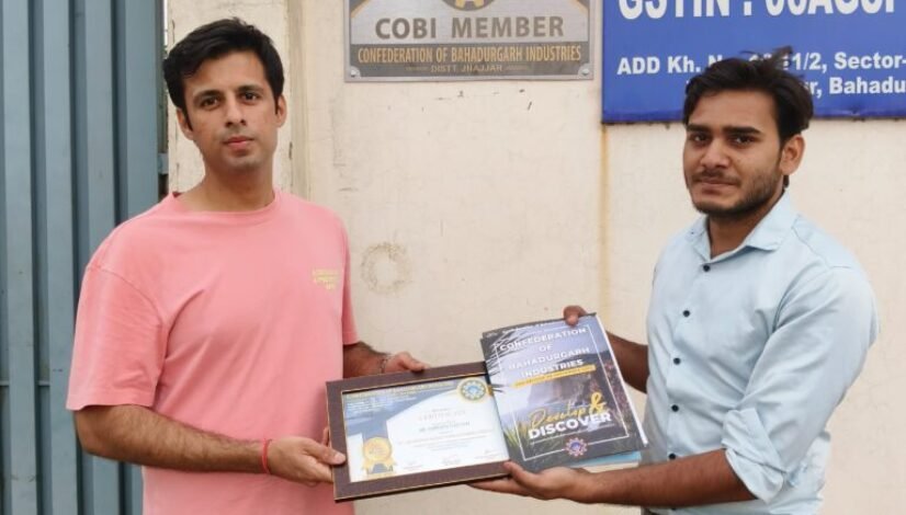 Presented Membership Certificates to the COBI Members