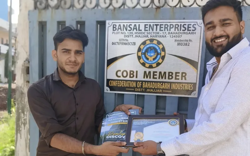 Presented Membership Certificates to the COBI Members in Jhajjar district
